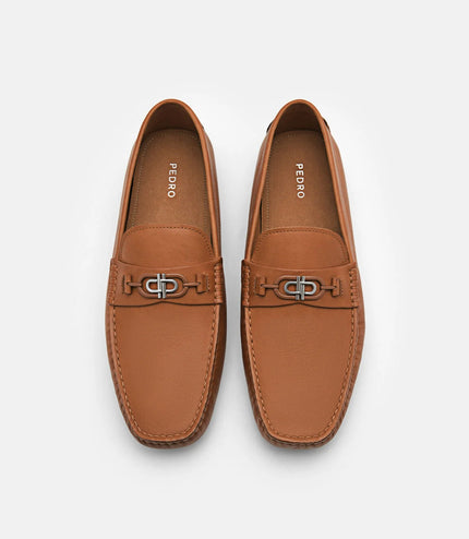 PEDRO Icon Leather Driving Shoes - Camel