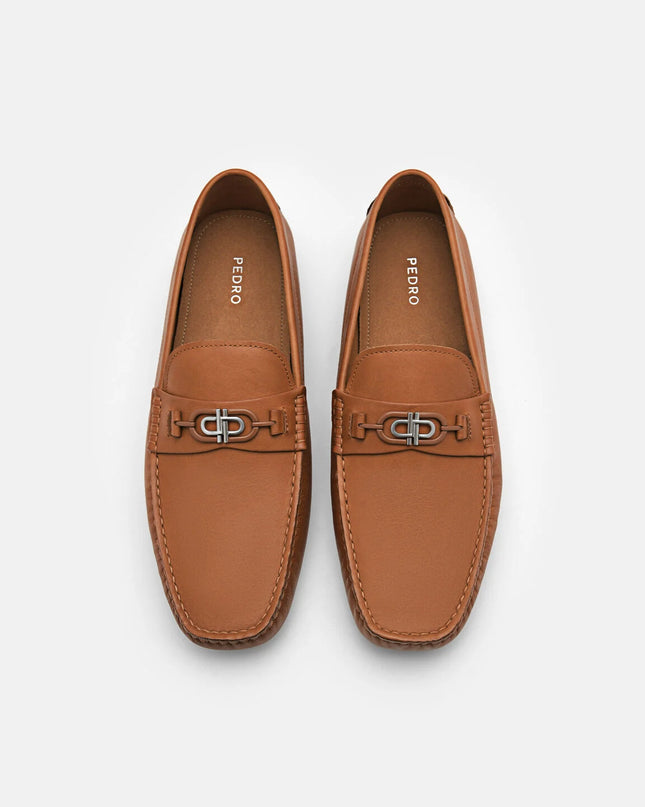 PEDRO Icon Leather Driving Shoes - Camel