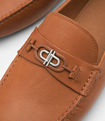 PEDRO Icon Leather Driving Shoes - Camel