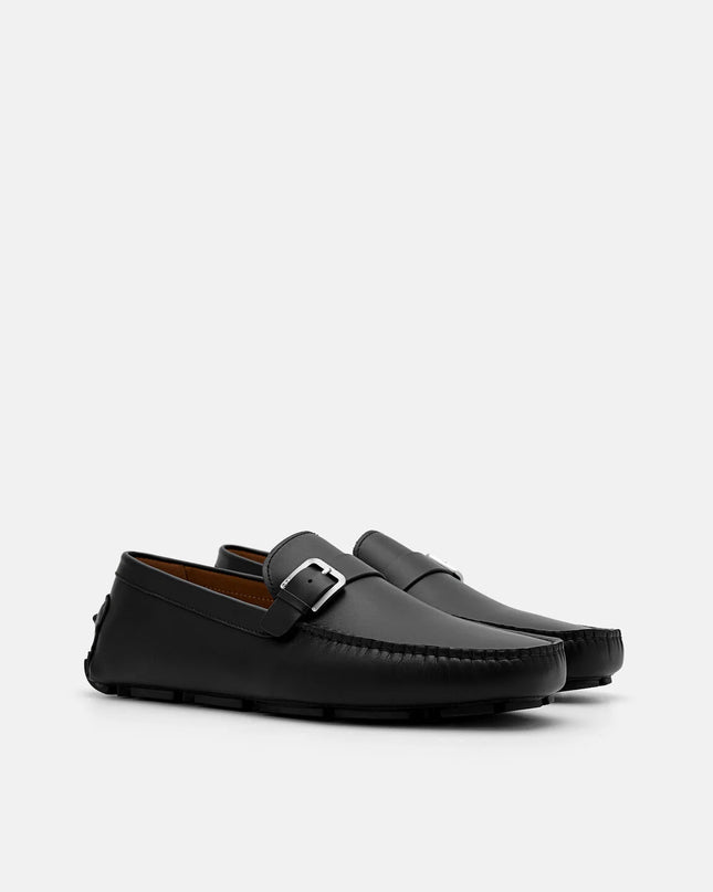 Gio Leather Driving Shoes - Black