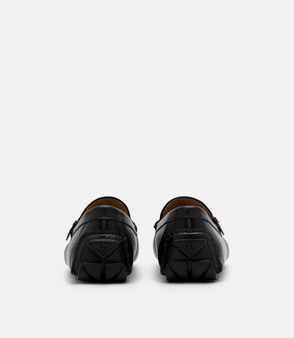 Gio Leather Driving Shoes - Black