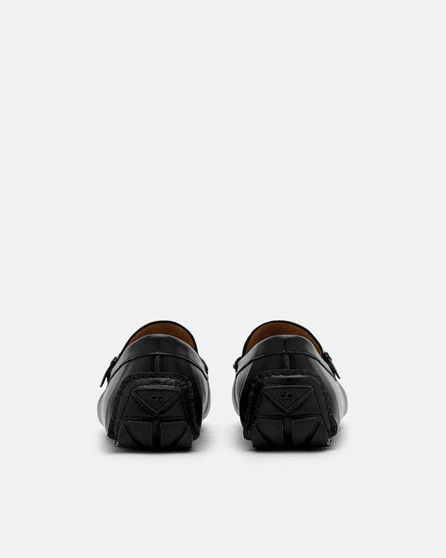 Gio Leather Driving Shoes - Black