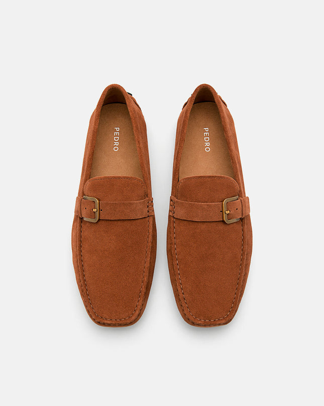 Gio Leather Driving Shoes - Brown