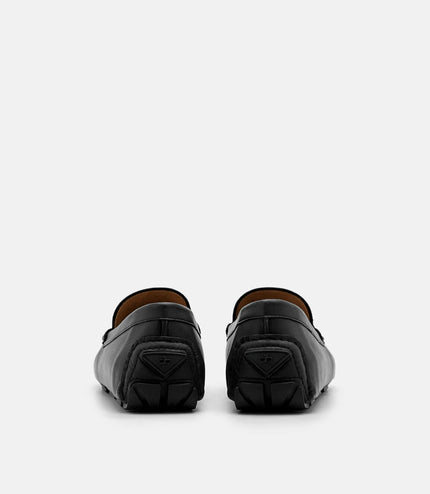 Dale Leather Horsebit Driving Shoes - Black