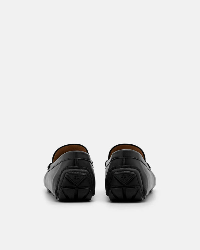 Dale Leather Horsebit Driving Shoes - Black