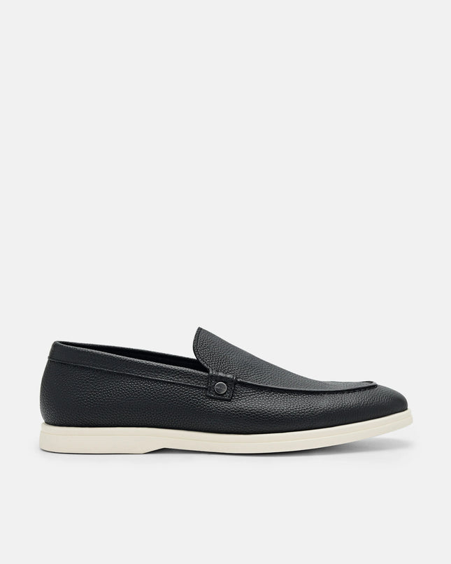 Oliver Leather Loafers - Black