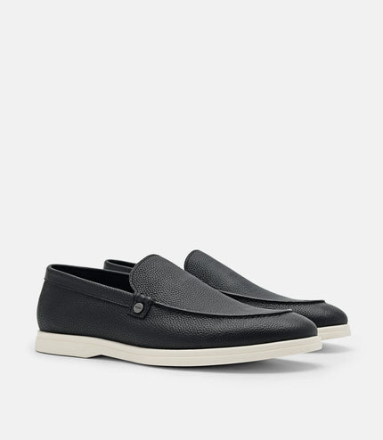 Oliver Leather Loafers - Black