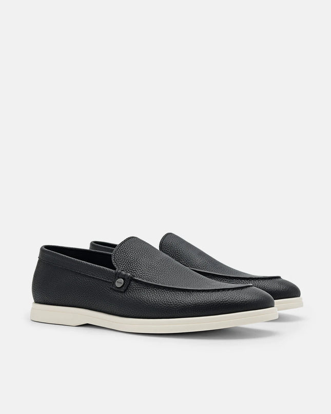 Oliver Leather Loafers - Black