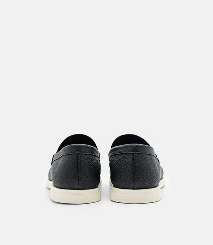 Oliver Leather Loafers - Black