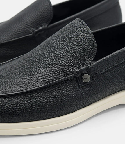 Oliver Leather Loafers - Black