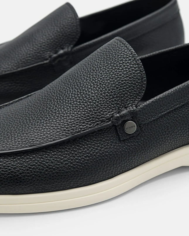 Oliver Leather Loafers - Black