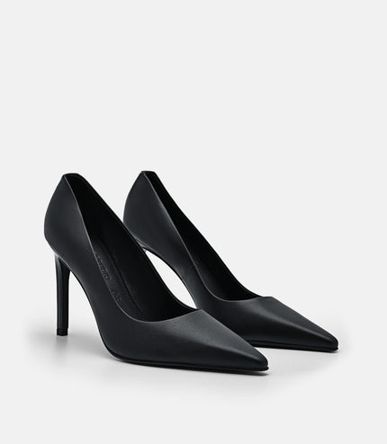 PEDRO Studio Ursula Leather Pumps - Black