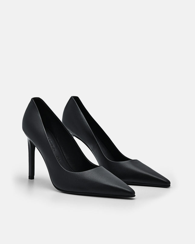 PEDRO Studio Ursula Leather Pumps - Black