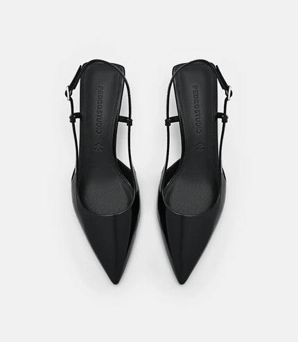 PEDRO Studio Loral Leather Pumps - Black