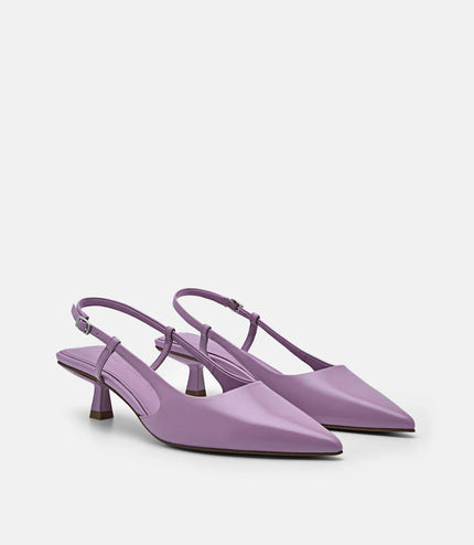 PEDRO Studio Loral Leather Pumps - Purple