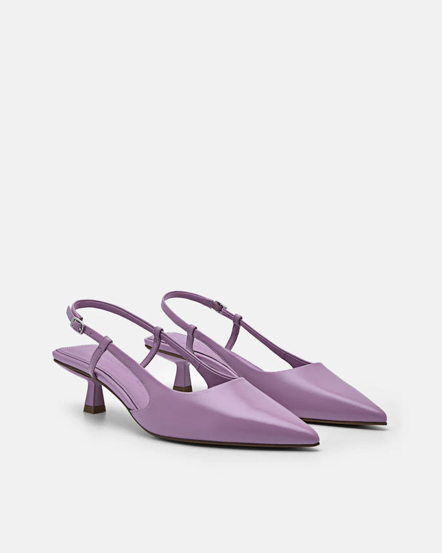 PEDRO Studio Loral Leather Pumps - Purple