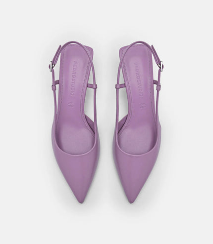 PEDRO Studio Loral Leather Pumps - Purple