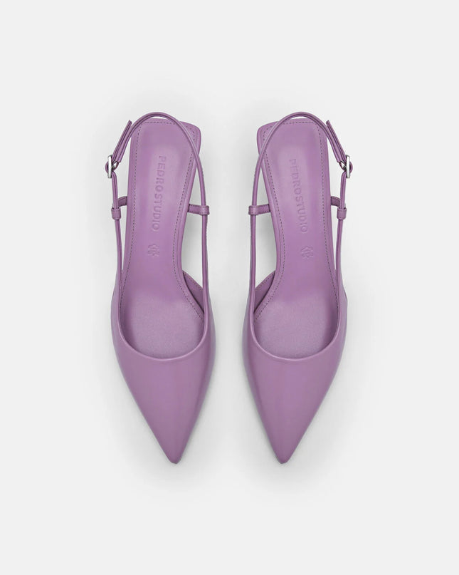 PEDRO Studio Loral Leather Pumps - Purple