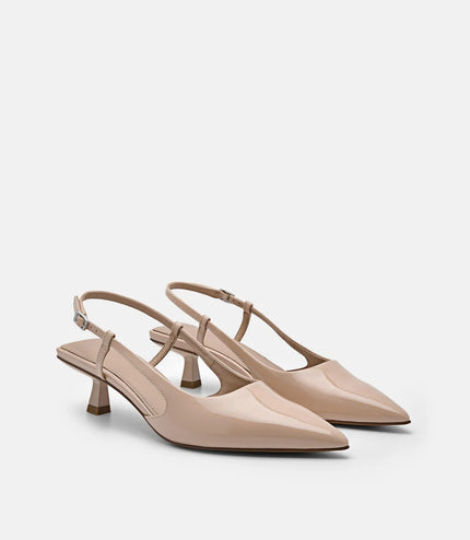 PEDRO Studio Loral Leather Pumps - Nude