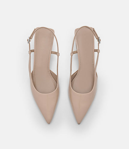 PEDRO Studio Loral Leather Pumps - Nude