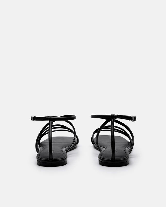 Pallas Ankle Strap Sandals - Black