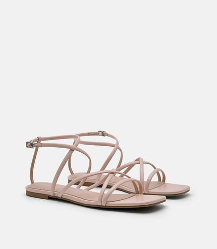 Pallas Ankle Strap Sandals - Nude