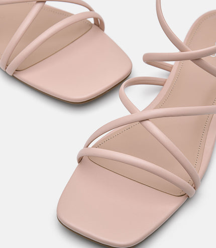Pallas Ankle Strap Sandals - Nude