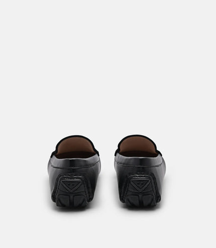 PEDRO Icon Leather Horsebit Driving Shoes - Black
