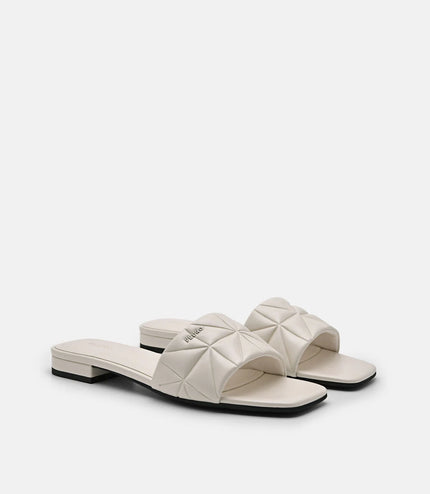 Bianca Sandals in Pixel - Chalk