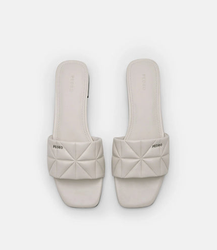 Bianca Sandals in Pixel - Chalk