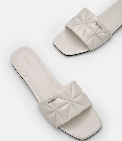 Bianca Sandals in Pixel - Chalk