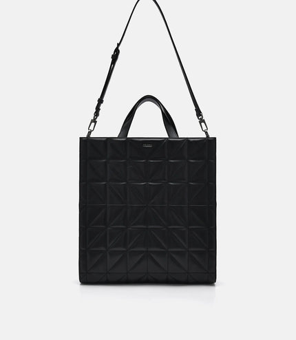 PEDRO Studio Kayla Leather Tote Bag in Pixel - Black
