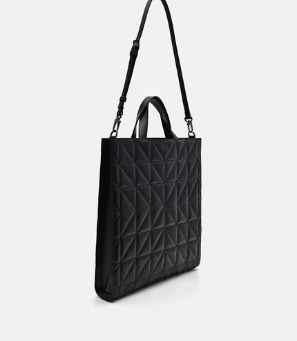 PEDRO Studio Kayla Leather Tote Bag in Pixel - Black