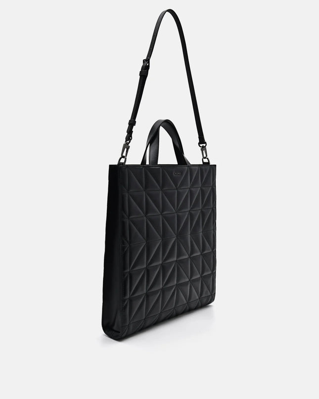 PEDRO Studio Kayla Leather Tote Bag in Pixel - Black