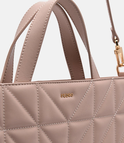 PEDRO Studio Kayla Leather Tote Bag in Pixel - Nude
