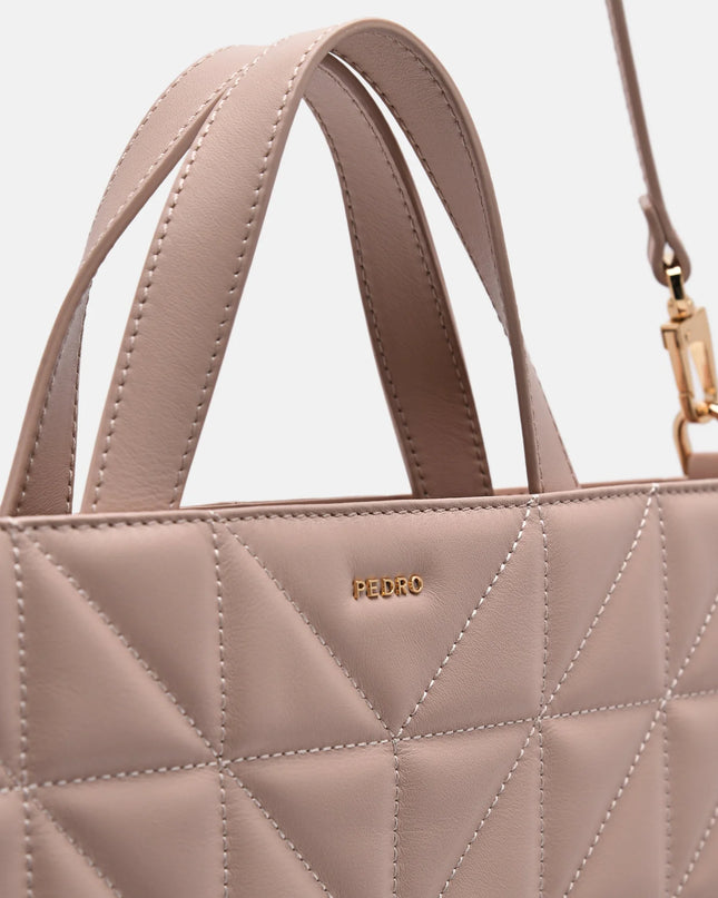 PEDRO Studio Kayla Leather Tote Bag in Pixel - Nude