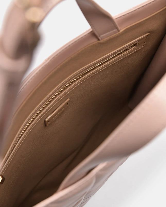 PEDRO Studio Kayla Leather Tote Bag in Pixel - Nude