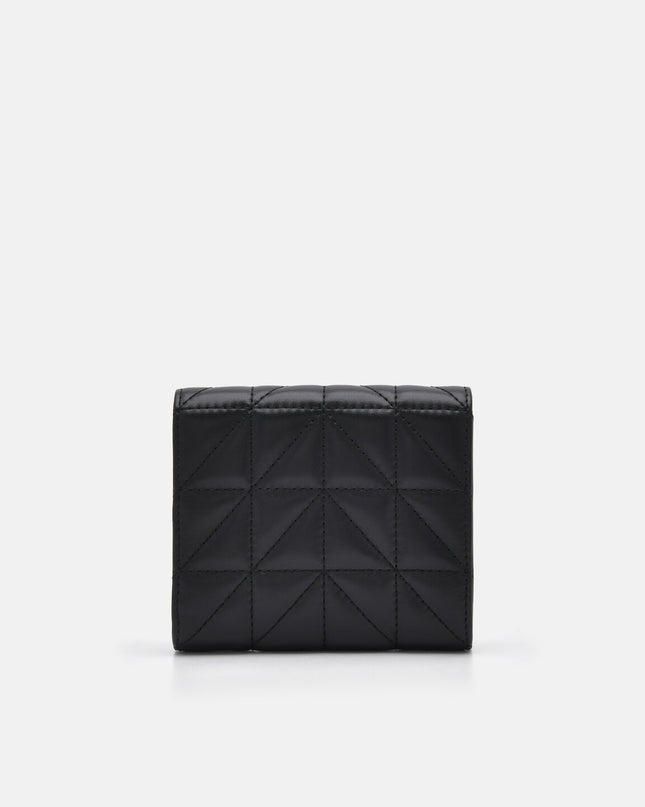 PEDRO Icon Leather Tri-Fold Wallet in Pixel - Black