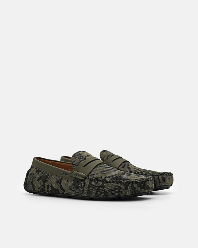 Fabric Penny Driving Shoes - Multi