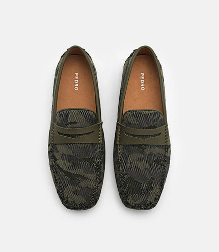 Fabric Penny Driving Shoes - Multi