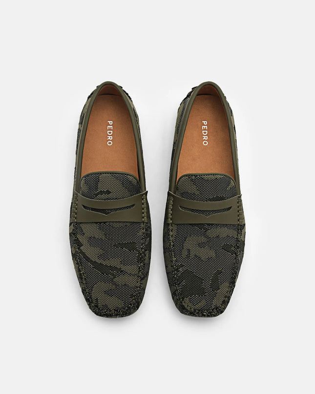 Fabric Penny Driving Shoes - Multi