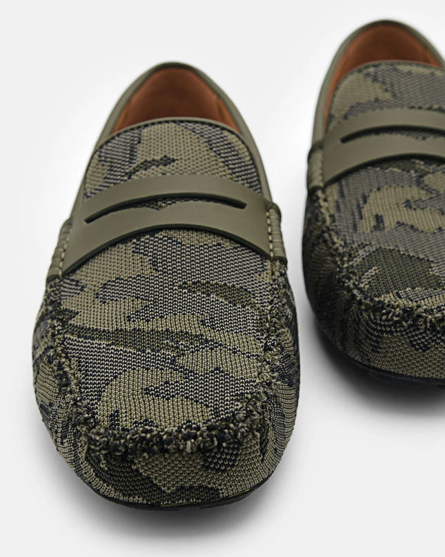 Fabric Penny Driving Shoes - Multi