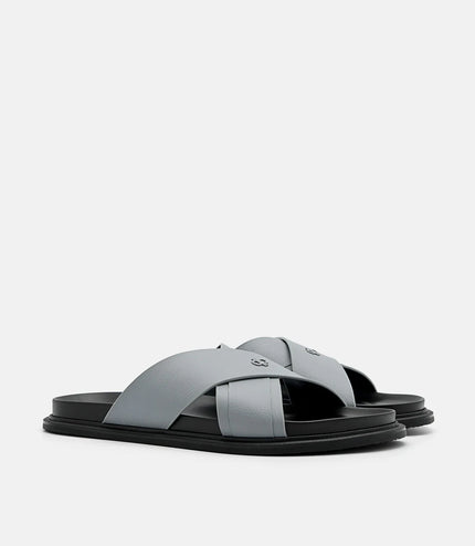 PEDRO Icon Cross Sandals - Grey