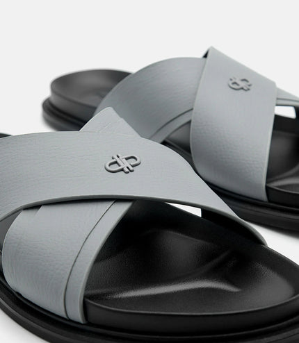 PEDRO Icon Cross Sandals - Grey