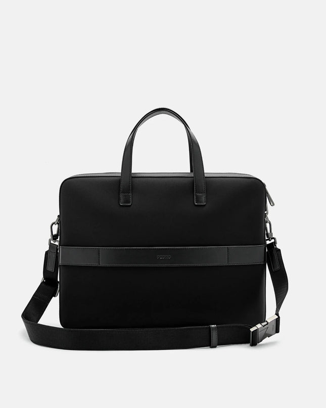 Allen Leather Briefcase - Black