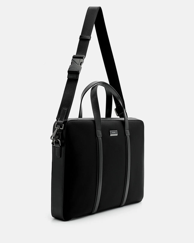 Allen Leather Briefcase - Black