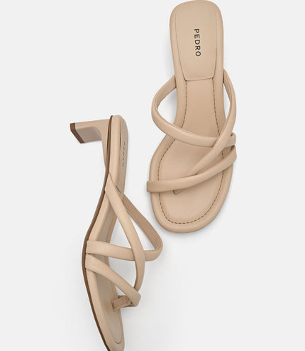 Izzie Heel Sandals - Sand