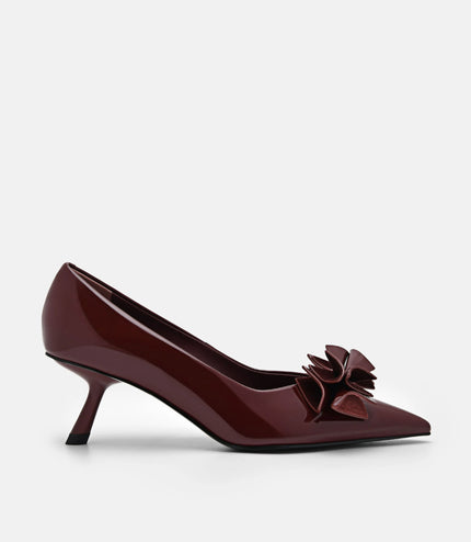 Stella Heel Pumps - Wine