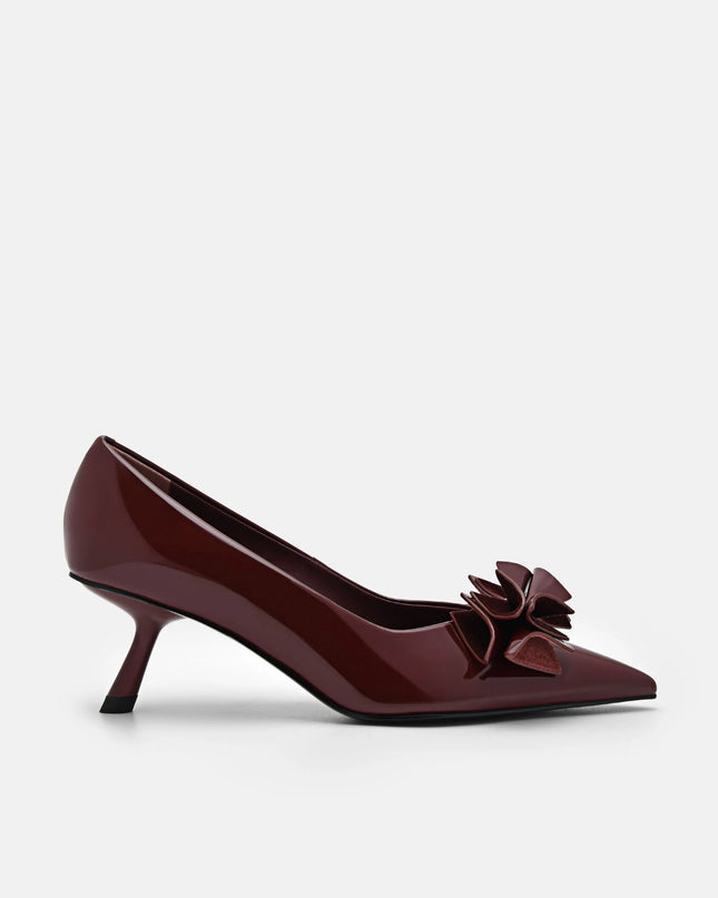 Stella Heel Pumps - Wine