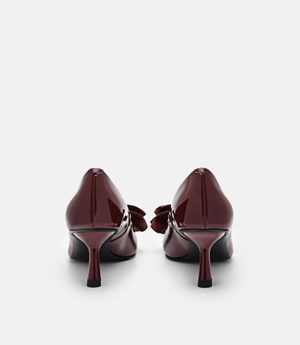 Stella Heel Pumps - Wine